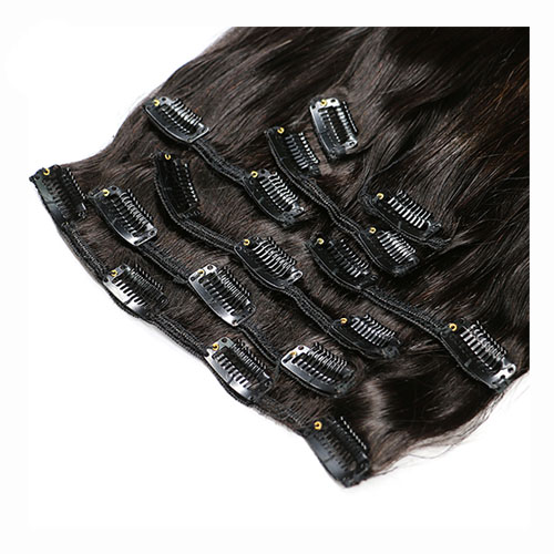 Braziliaanse Remy Straight Haar Clip In Menselijk Haar Extensions Natuurlijke Kleur 8 Stuks/set Volledige Hoofd Sets 120G Schip gratis