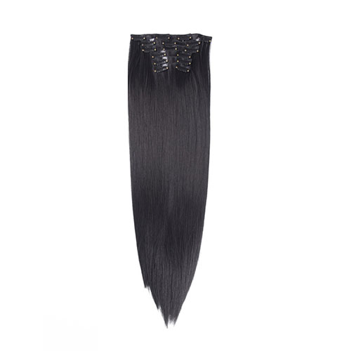 6 Stks/set 22 "Haarstukje 140G Rechte 16 Clips In Valse Styling Haar Synthetische Clip In Hair Extensions Hittebestendige