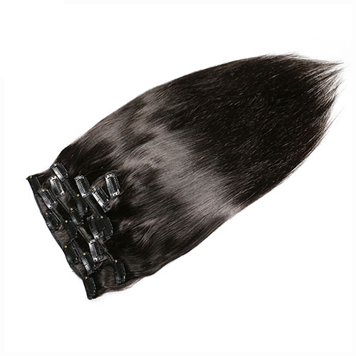 Braziliaanse Remy Straight Haar Clip In Menselijk Haar Extensions Natuurlijke Kleur 8 Stuks/set Volledige Hoofd Sets 120G Schip gratis