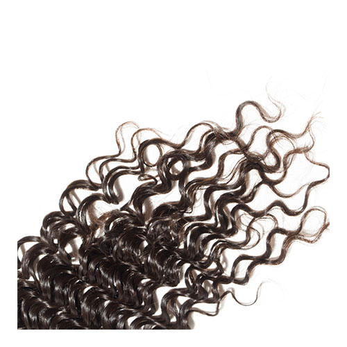 Diepe Golf 4x4 Gratis Stijl Vetersluiting Braziliaanse Natuurlijke Kleur 10 "-20'' Virgin menselijk Haar Zwitserse Medium Bruin Kant