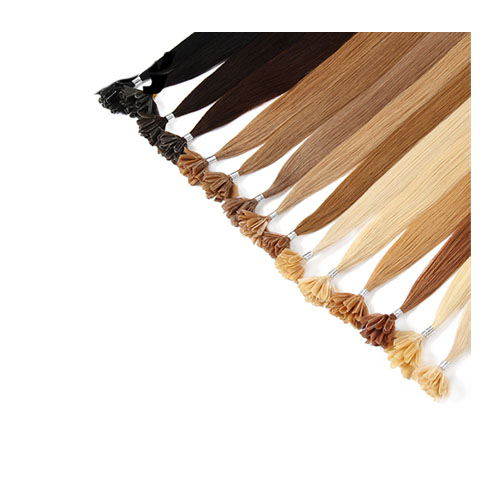 # 1B Remy Straight Nail U Tip Human Hair Extensions Fusion Salon Stijl Echt Haar 20 