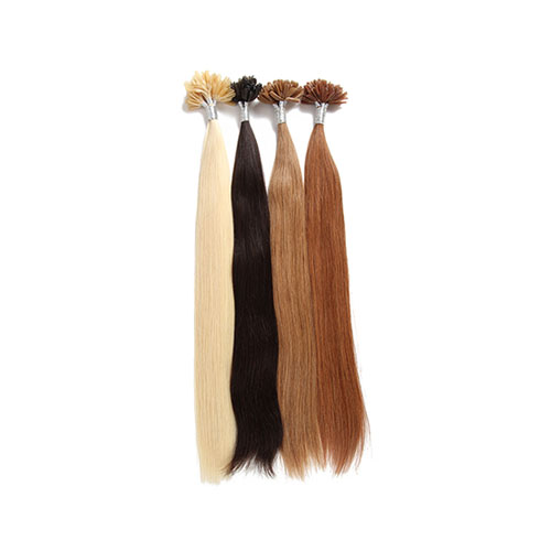 # 1B Remy Straight Nail U Tip Human Hair Extensions Fusion Salon Stijl Echt Haar 20 "Natuurlijke Zwarte 120G 200 Strengen PreColored