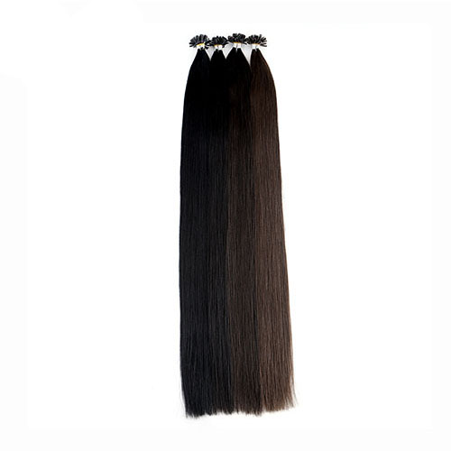 Straight Remy Human Fusion Keratine Nail U Tip Pre Gebonden Capsules Haarverlenging 16 "20" 24 "28" 1 g/s FedEx Levering
