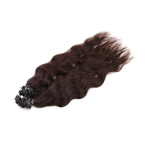 Straight Nail U Tip Human Hair Extensions Fusion Salon Stijl Echt Haar 20 "Natuurlijke Zwarte 120G 200 Strengen PreColored
