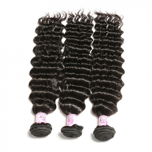 Indische Losse Golf Bundels Met Vetersluiting Niet Remy menselijk Haar Bundels Met Sluiting Met Baby Haar Gratis Midden Drie