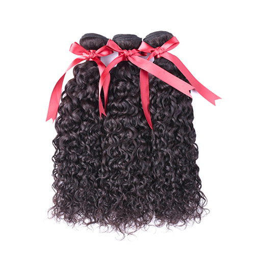 Indische Losse Golf Bundels Met Vetersluiting Niet Remy menselijk Haar Bundels Met Sluiting Met Baby Haar Gratis Midden Drie