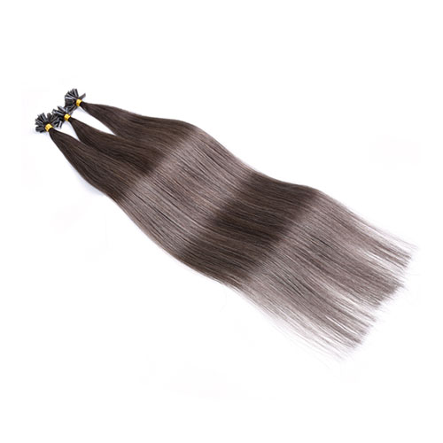 # 1B Remy Straight Nail U Tip Human Hair Extensions Fusion Salon Stijl Echt Haar 20 "Natuurlijke Zwarte 120G 200 Strengen PreColored
